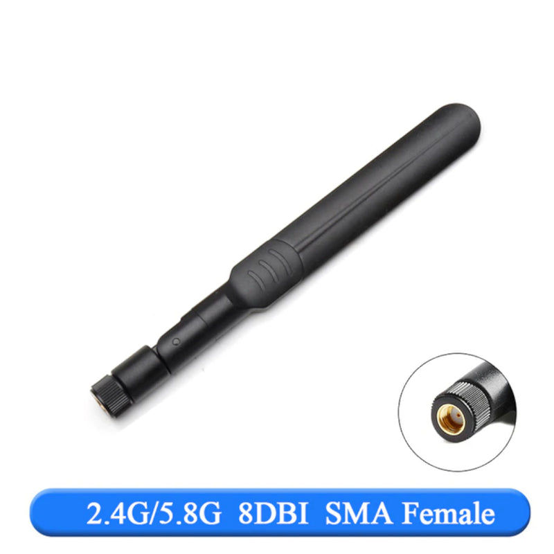 Antena Plegable wifi RPSMA de banda Dual Hembra 8dbi