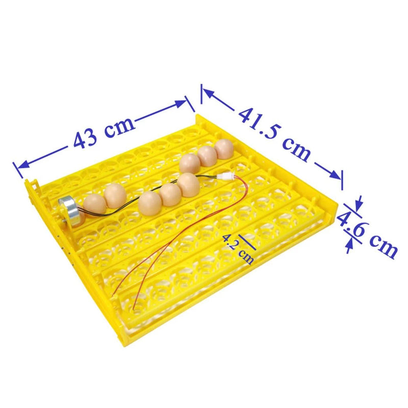 Bandeja De Volteo Automático Incubadora 63 Huevos con motor 110v