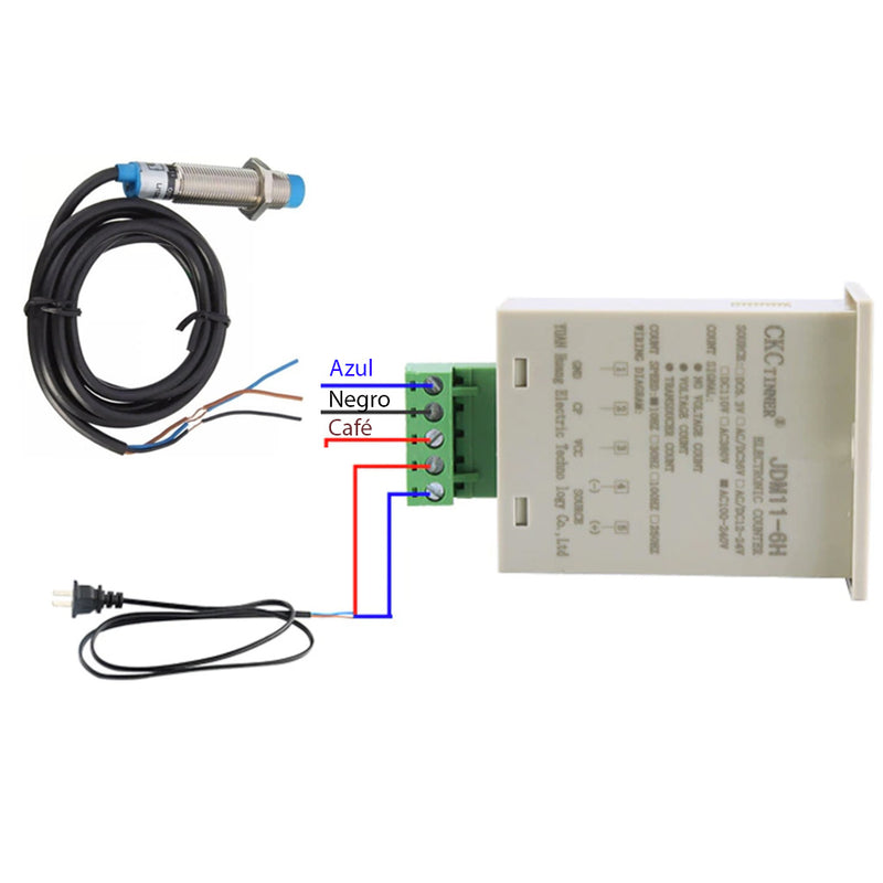 Contador Electrónico Con Sensor 4mm Pantalla 6 Dígitos 110v JDM11-6H