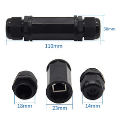 Extensor RJ45 para exteriores Intemperie Rj45 Ethernet Ip67