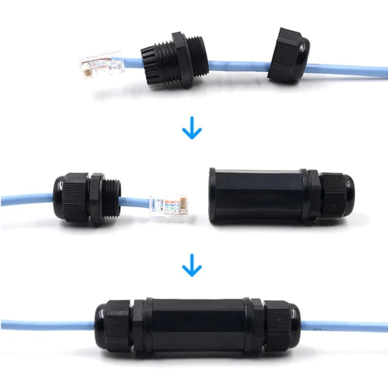 Extensor RJ45 para exteriores Intemperie Rj45 Ethernet Ip67