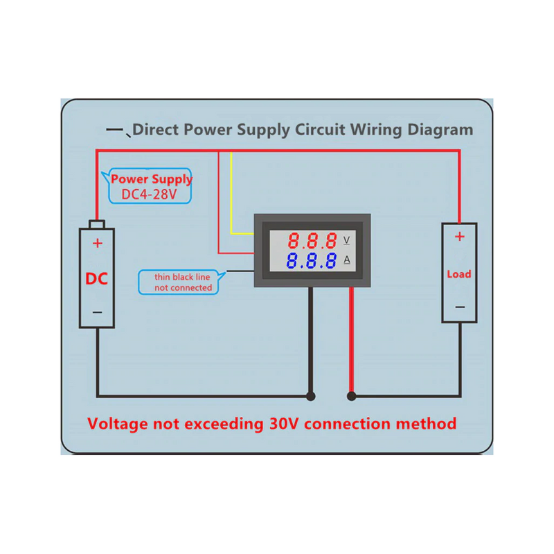 Medidor De Voltaje Y Corriente Voltímetro Amperímetro 10A 100V