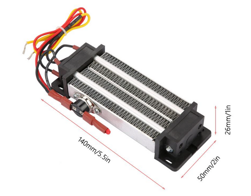 Resistencia Ptc De Aluminio 500w Incubadora Calefacción