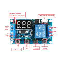 Temporizador Digital Programable Volteo Incubadora Plc con Disparo Externo