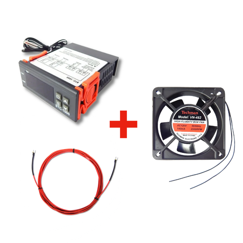 Kit Termostato Stc1000 + Resistencia 110v + Ventilador 110v