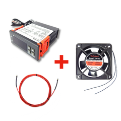 Kit Termostato Stc1000 + Resistencia 110v + Ventilador 110v