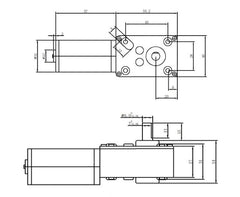 Motorreductor 12v 40rpm 40kg Autobloqueante Motor DC 6.5A