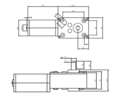 Motorreductor 12v 40rpm 40kg Con Control Remoto inalámbrico